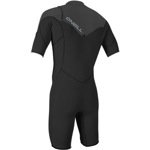 O'Neill Hammer 2mm Chest Zip Spring Shorty Wetsuit BLACK / GRAPHITE 4927